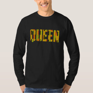 Funny African Queen for Women Coola Kente Trasa T Shirt