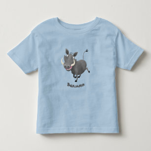 Funny african warthog gris tecknad illustration t shirt
