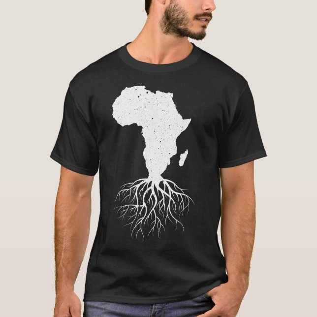 Funny Afrika Art För manar Women African American  T Shirt (Framsida)