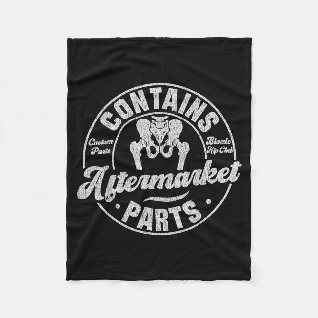 Funny After Hip Surgery Recovery Bionic Hip Replac Fleecefilt (Framsidan)