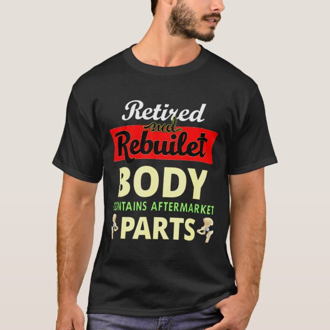 Funny After Hip Surgery Recovery Bionic Hip Replac T Shirt (Framsida)