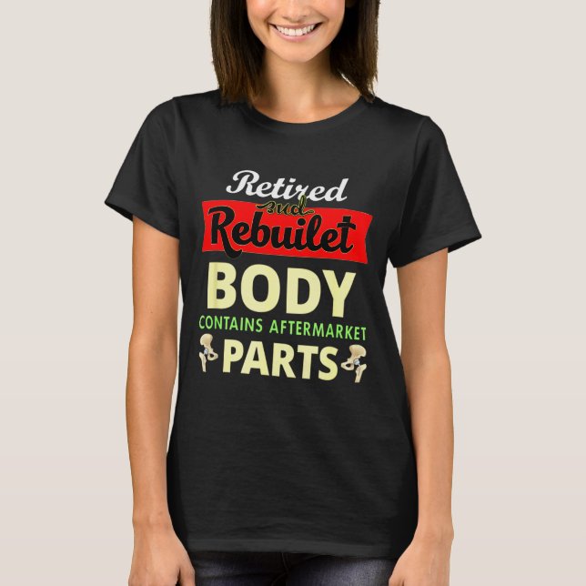 Funny After Hip Surgery Recovery Bionic Hip Replac T Shirt (Framsida)