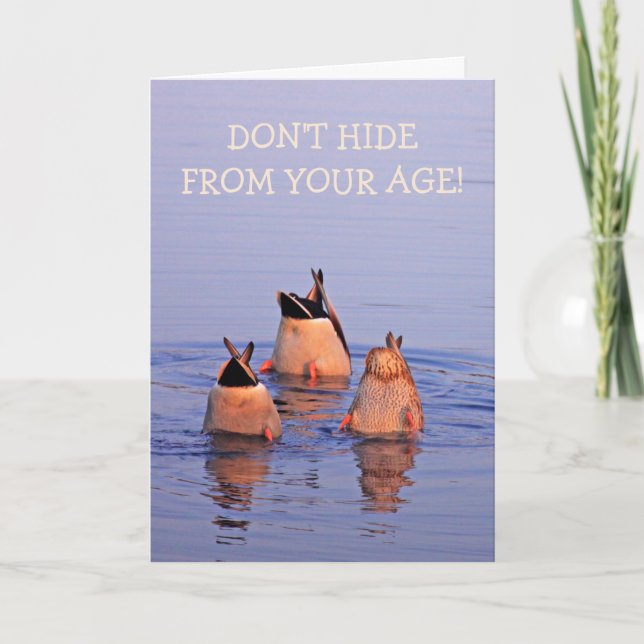 Funny Age Joke Anka Birthday Kort (Framsida)
