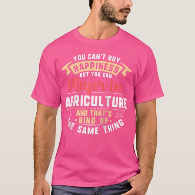 Funny Agriculture Major Studen Studenten Baseba T Shirt (Framsida)