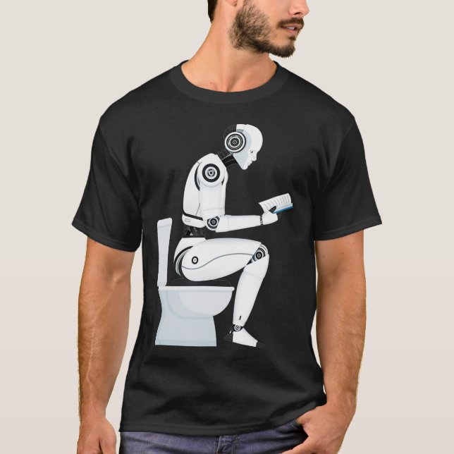 Funny AI Artificial Intelligence Maskin Learning  T Shirt (Framsida)