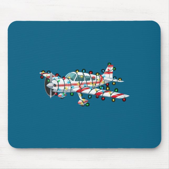 Funny Airplane Christmas Graphics Lights Lover Lon Musmatta (Framsidan)