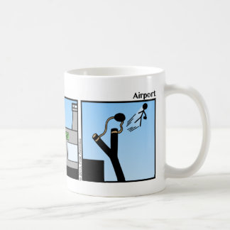 Funny Airport Stickman Mugg - 020