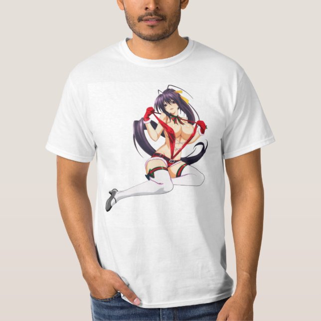 Funny Akeno Himejima T Shirt (Framsida)