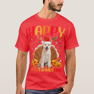 Funny Akita Hund älskare Lycklig Akita HelloTackMa T Shirt