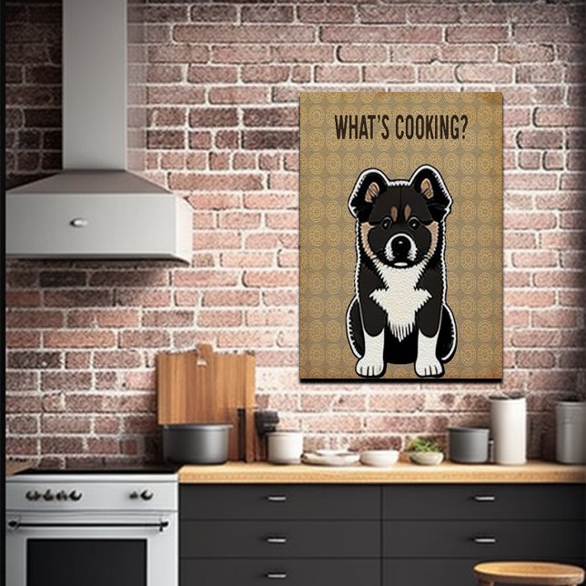 Funny Akita Puppy Kitchen Joke Poster (Skapare uppladdad)