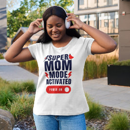 Funny aktiverad offert Mors dag i Toppen-läge T Shirt