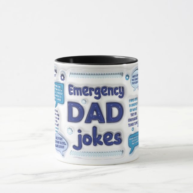 Funny Akut Pappa Jokes/Fars dag Mugg (Center)