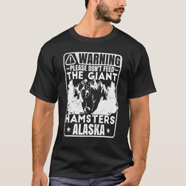 Funny Alaska Day Kodiak Grizzly Bear T Shirt (Framsida)
