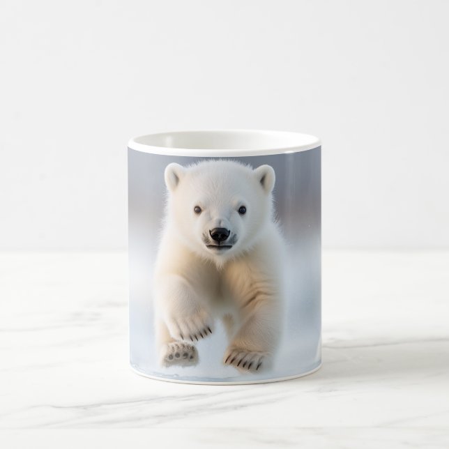 Funny Alaska Polar Bear Unge Kaffemugg (Center)
