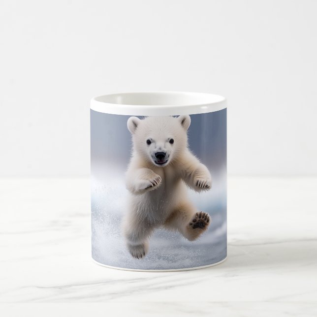 Funny Alaska Polar Bear Unge Kaffemugg (Center)