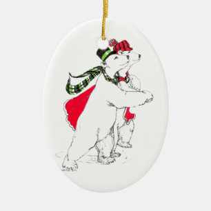 Funny Alaska Wildlife jul-oval Ornament