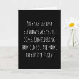 Funny Ålder Birthday Kort