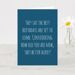 Funny Ålder Birthday Kort