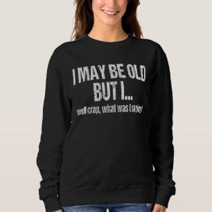 Funny äldre medborgare som har förlorat gamla pers t shirt