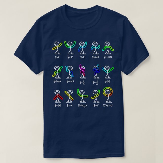 Funny Algebra Dance Function Math eacher Geek Gift T Shirt (Design framsida)