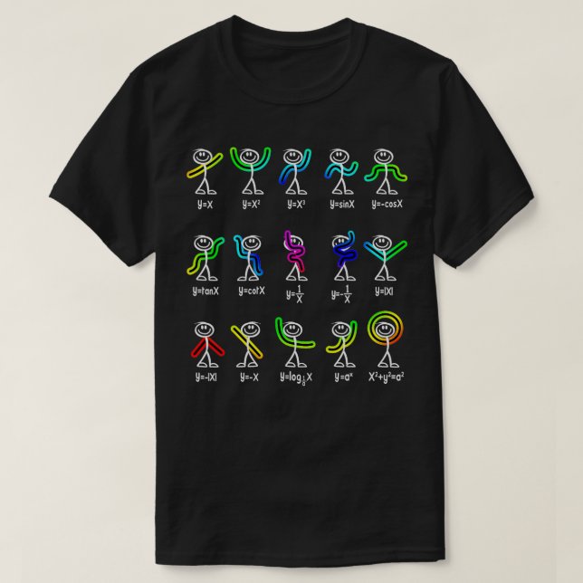 Funny Algebra Dance Function Math Teacher Geek Gif T Shirt (Design framsida)