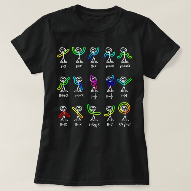 Funny Algebra Dance Function Math Teacher Geek T Shirt (Design framsida)
