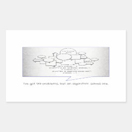 Funny algoritm rektangulärt klistermärke