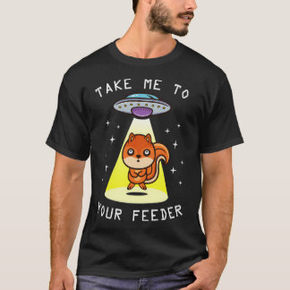 Funny Alien Abduction Cute Squirrel Älskare Gift - T Shirt