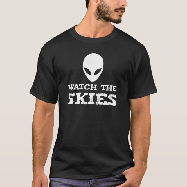 Funny Alien Abduction UFO New jersey Drones T Shirt (Framsida)