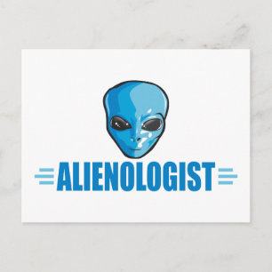 Funny Alien Älskare Vykort