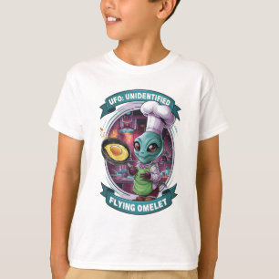 Funny Alien Chef UFO T Shirt