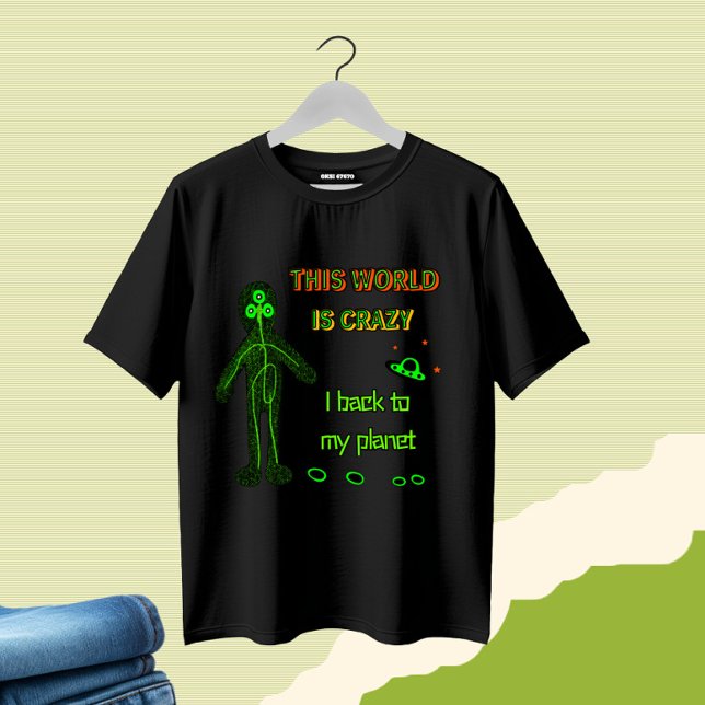 Funny Alien T Shirt (Skapare uppladdad)