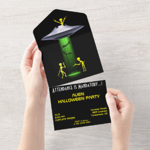 Funny Alien 🎅 🛸 UFO Halloween fest