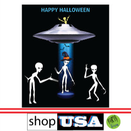 Funny Alien 🎅 🛸 UFO Halloween fest