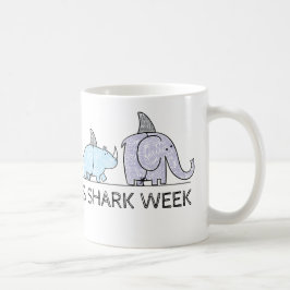 Funny Alla Kärlek Shark Week Kaffemugg