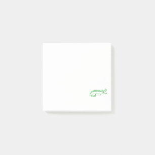 Funny Alligator Echo Art Post-it Block