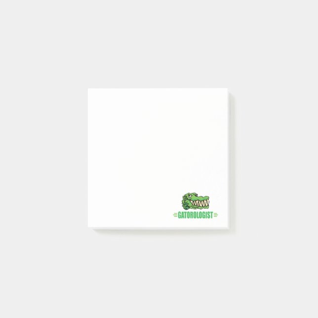 Funny Alligator Gator Post-it Block (Framsida)