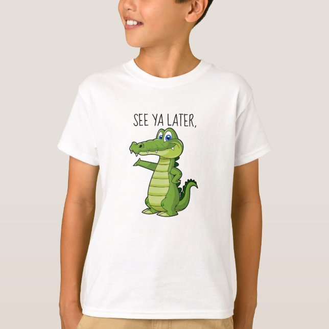 Funny Alligator T-Shirt (Framsida)