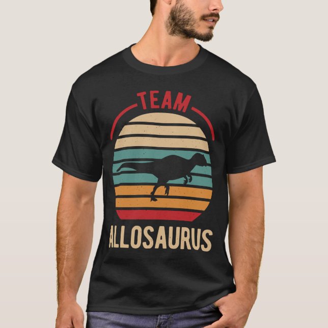 Funny Allosaurus T Shirt (Framsida)