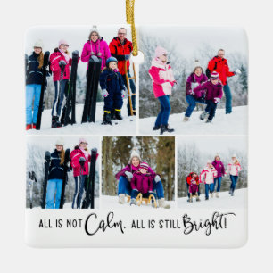 Funny allt är inte Lugn Helgdag 6 Photo Julgransprydnad Keramik
