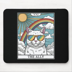 Funny Ally Cat Sunglasses Lgbtq Gay Lesbisk Biual Musmatta