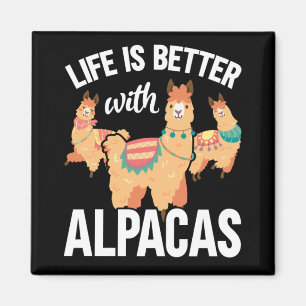 Funny Alpaca älskare Magnet
