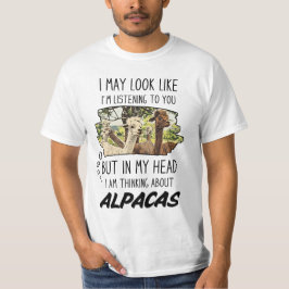 Funny Alpaca Älskare T Shirt