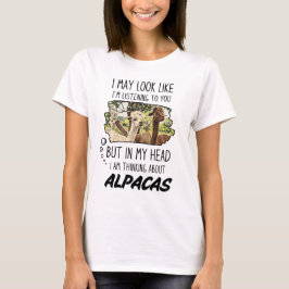 Funny Alpaca Älskare T Shirt