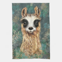 Funny Alpaca Kitchen Towel Kökshandduk