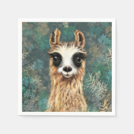 Funny Alpaca Napkins Pappersservett