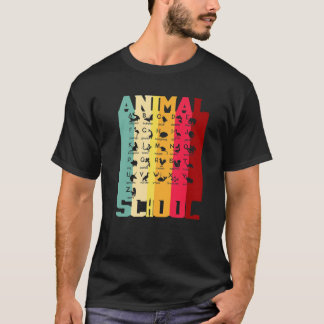 Funny Alphabet Animal School A-Z Learning Prek Kin T Shirt