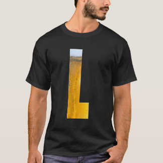 Funny Alphabet Brev Beer Foam Initial Brev L T Shirt