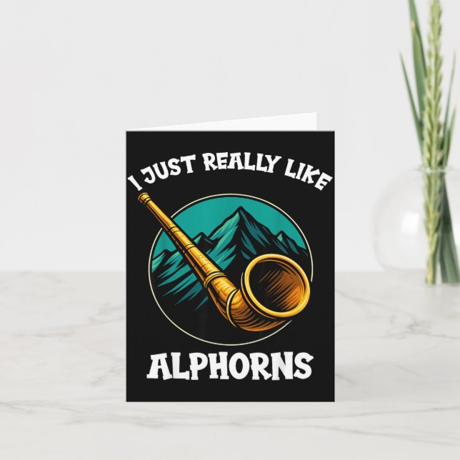 Funny Alphorn  Kort (Framsida)