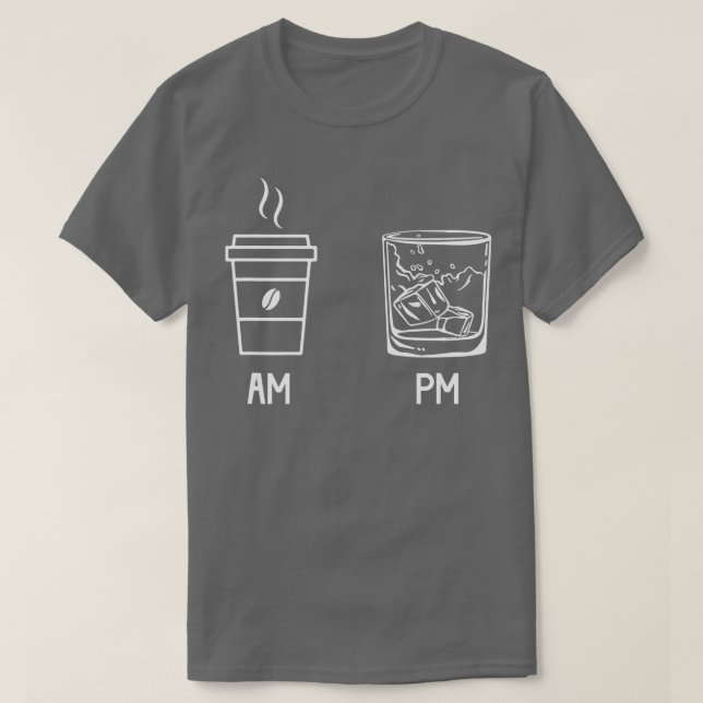 Funny AM Coffee PM Win Manar Women T Shirt (Design framsida)